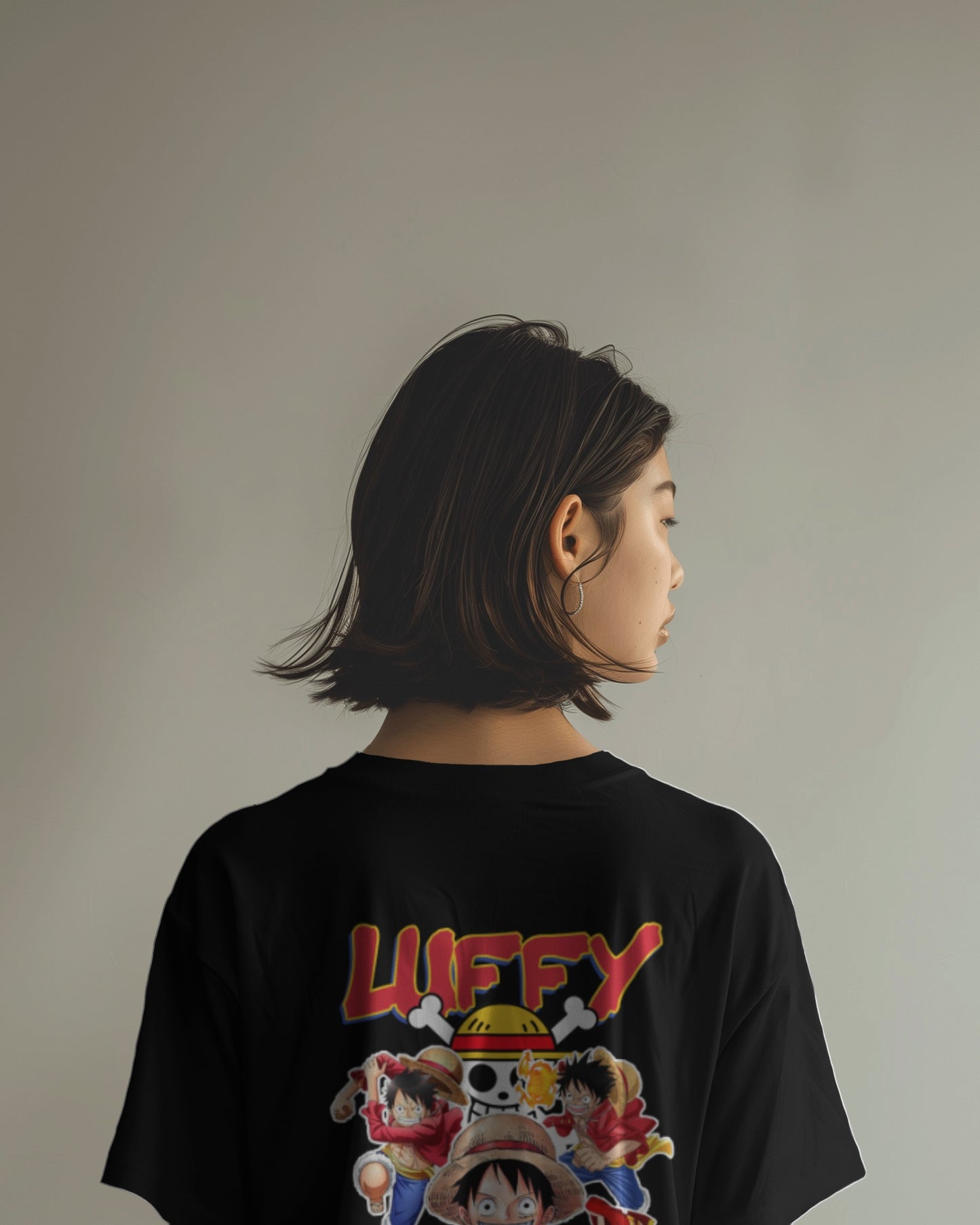 One Piece Lufy women Over Sized Tshirt