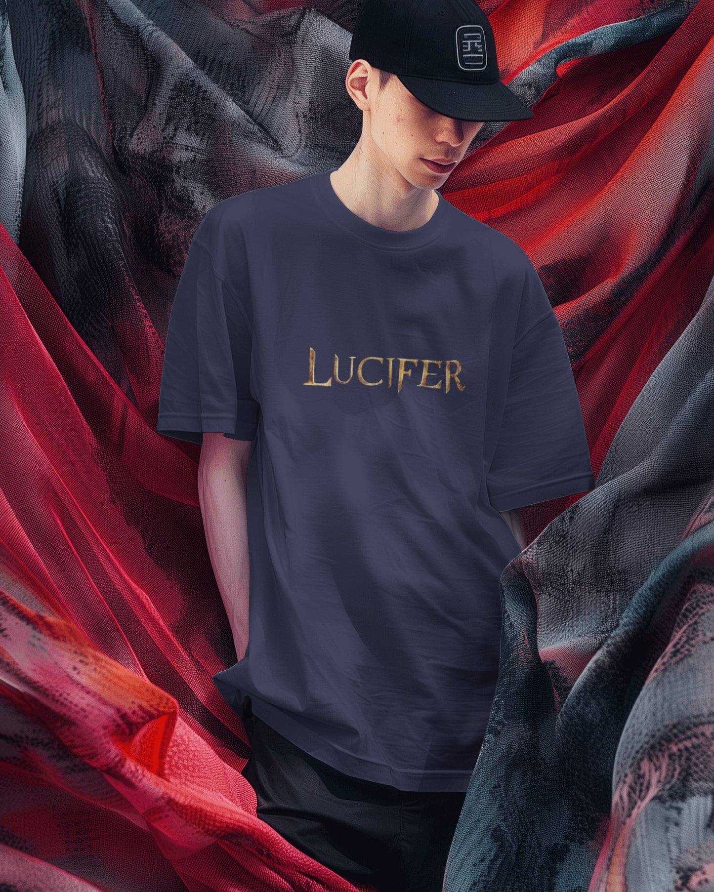 Men's Lucifer Printed Oversized Tshirt