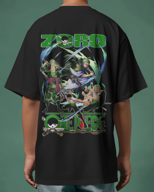 Men's Anime Zoro Printed OverSized Tshirt