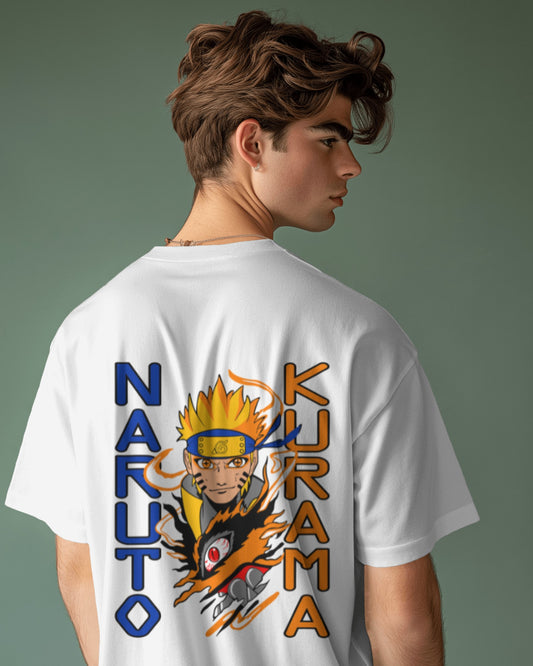 Men's Anime Naruto printed OverSized Tshirt