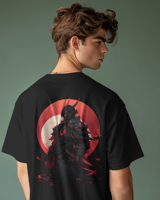 Men's Samurai Printed Oversized Tshirt