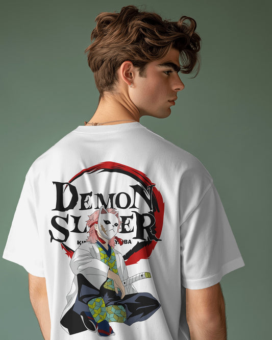 Men's DemonSlayer Printed OverSized Tshirt