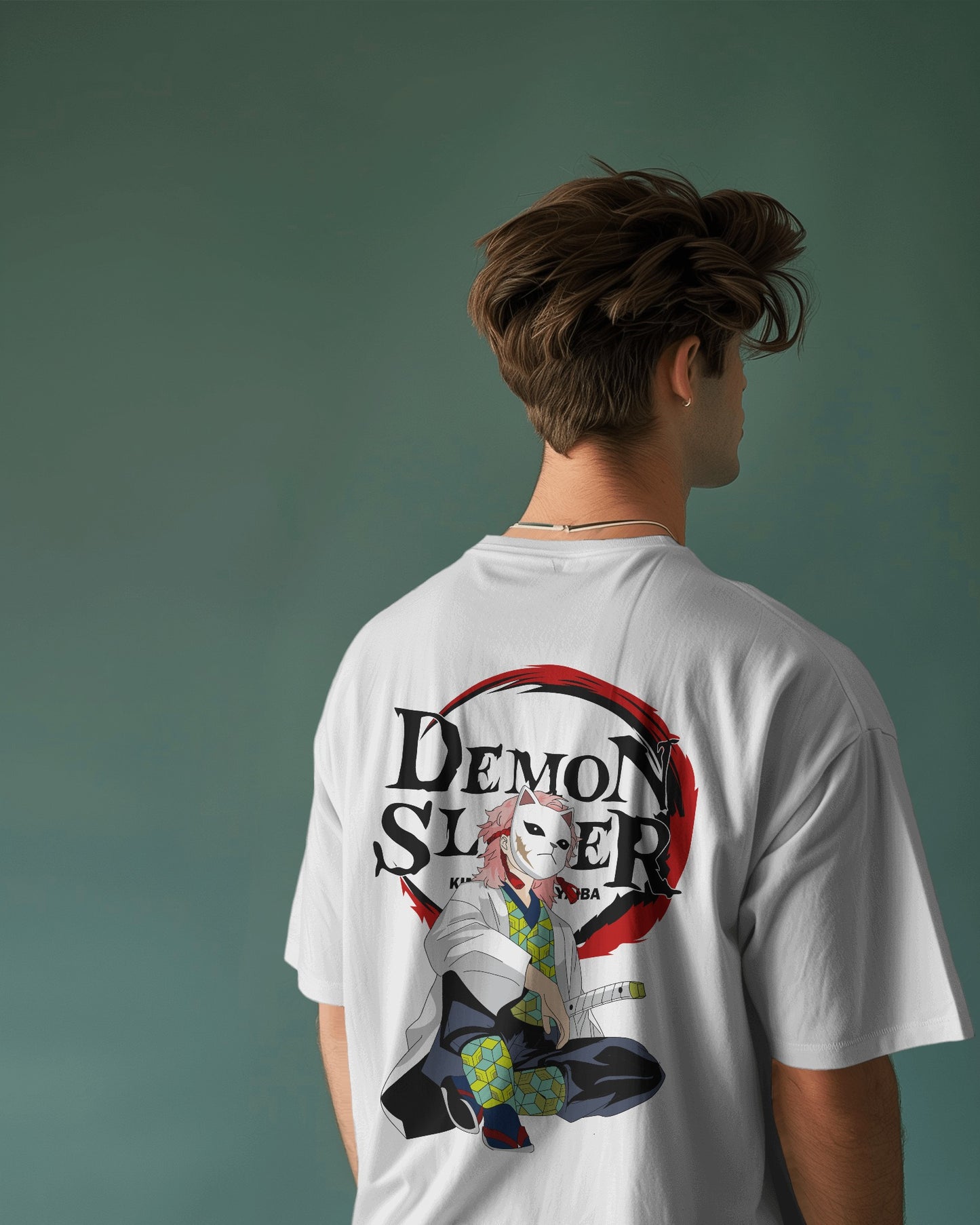 Men's DemonSlayer Printed OverSized Tshirt