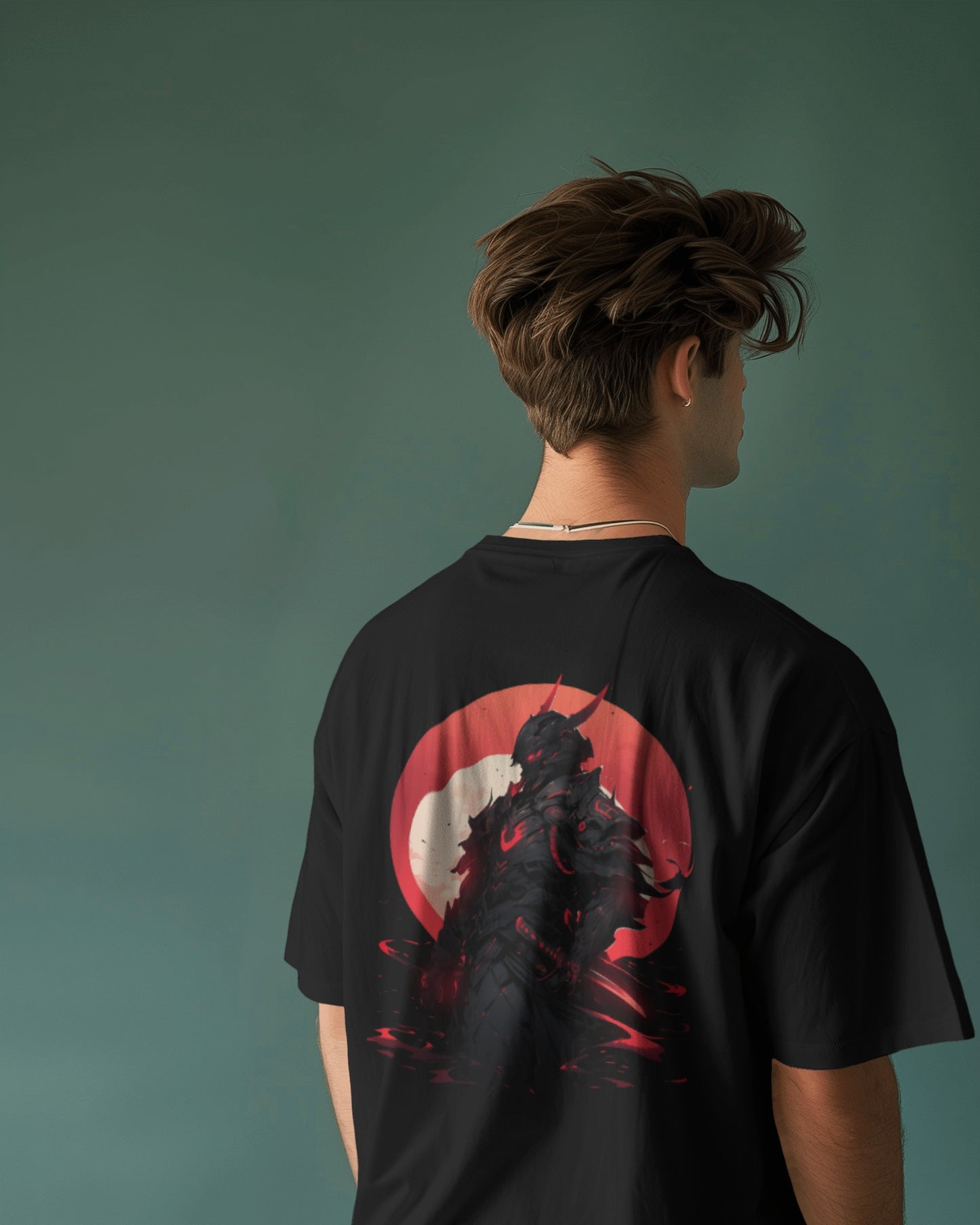 Men's Samurai Printed Oversized Tshirt