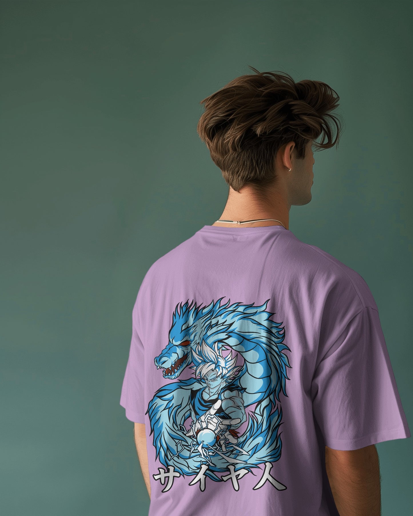 Men's Anime Printed Oversized Tshirt